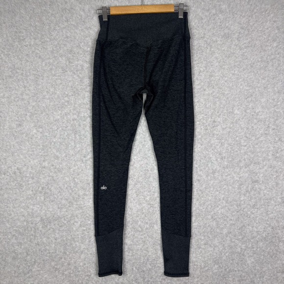 Alo Yoga Charcoal Grey High Waisted Alosoft Lounge Legging Size Medium - Picture 5 of 13